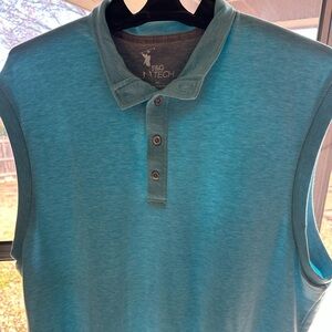 Fairway & Greene Teal Sleeveless Polo Shirt